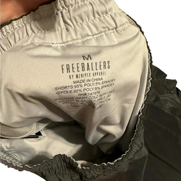 Freeballers by Meriplex reflective shorts size medium, 6” inseam - Picture 3 of 7